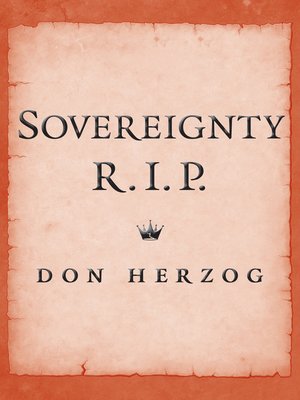 cover image of Sovereignty, RIP